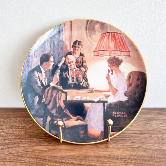 1983 Rockwell Plate This Room Light Made Light Campaign Signed - Picture 2 of 6